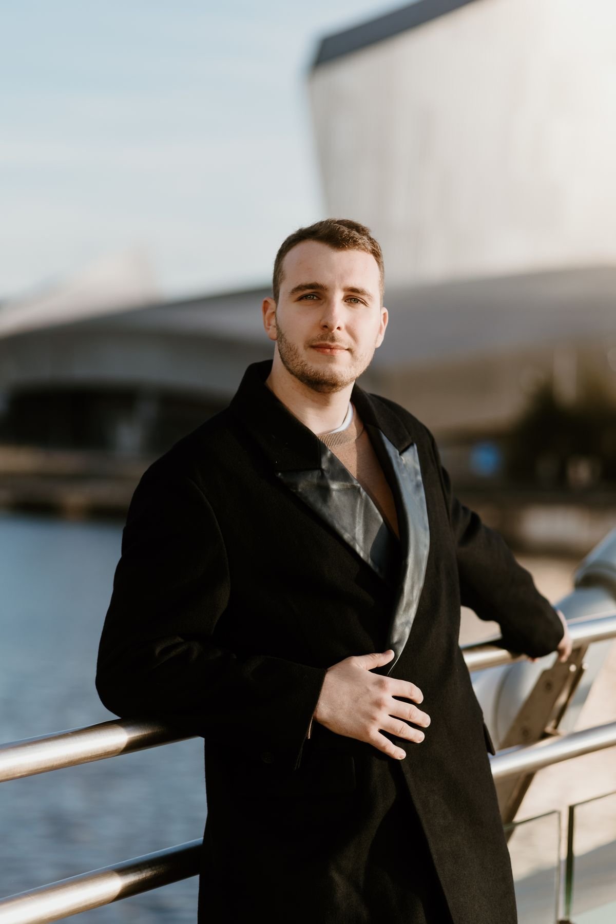 Acne Studios Black Double-Breasted Wool Coat