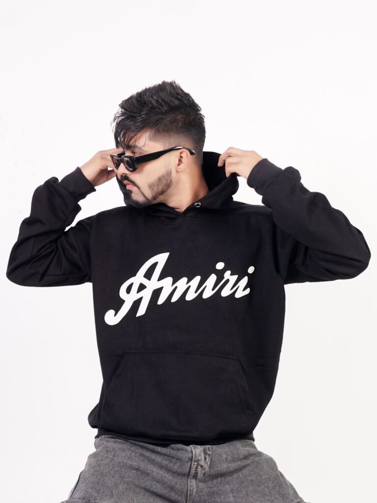 Amiri Black Logo Hoodie
