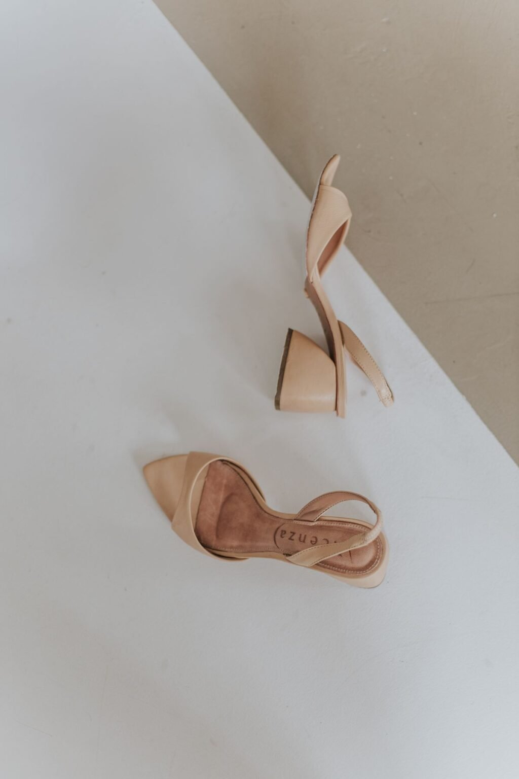 Chanel Beige Leather Block-Heel Sandals