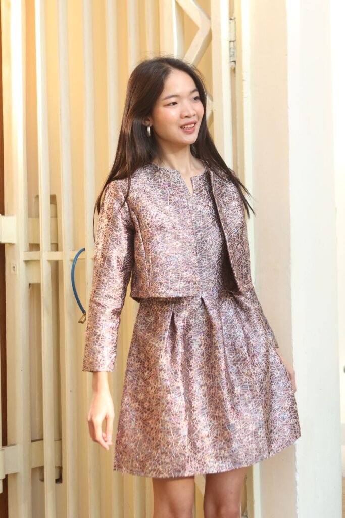 Chanel Metallic Tweed Jacket and Skirt Set