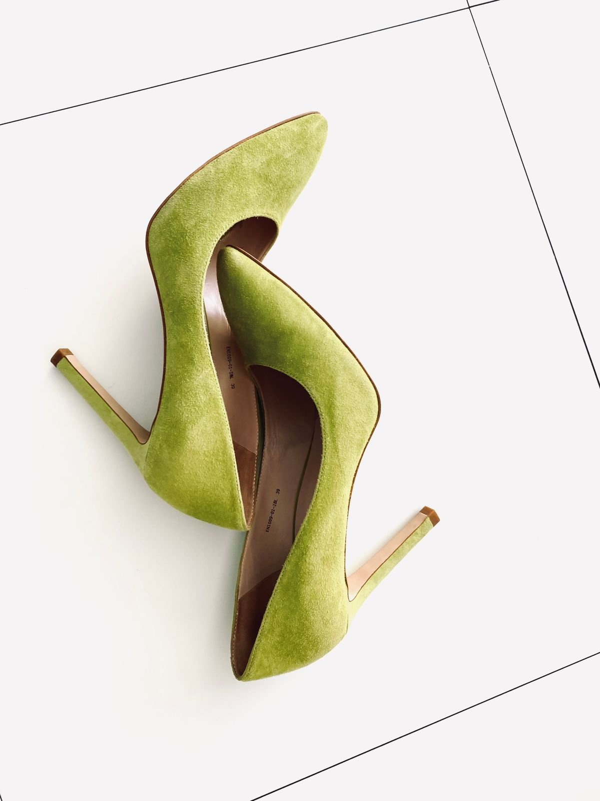 Gianvito Rossi 105 Green Suede Pumps
