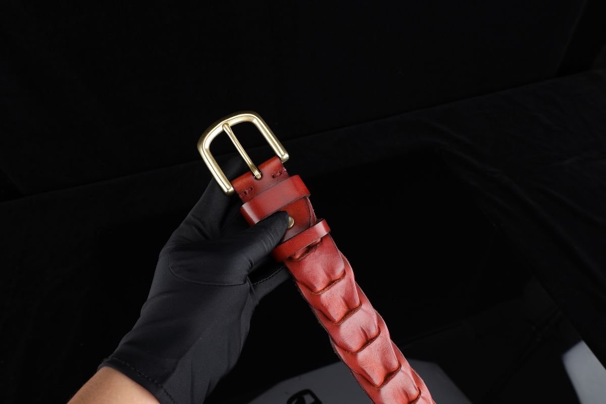 Hermès Red Leather Belt