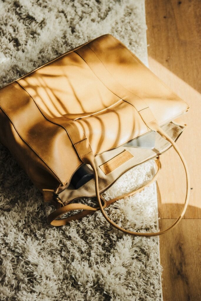 Loewe Tan Leather Soft Pouch Bag
