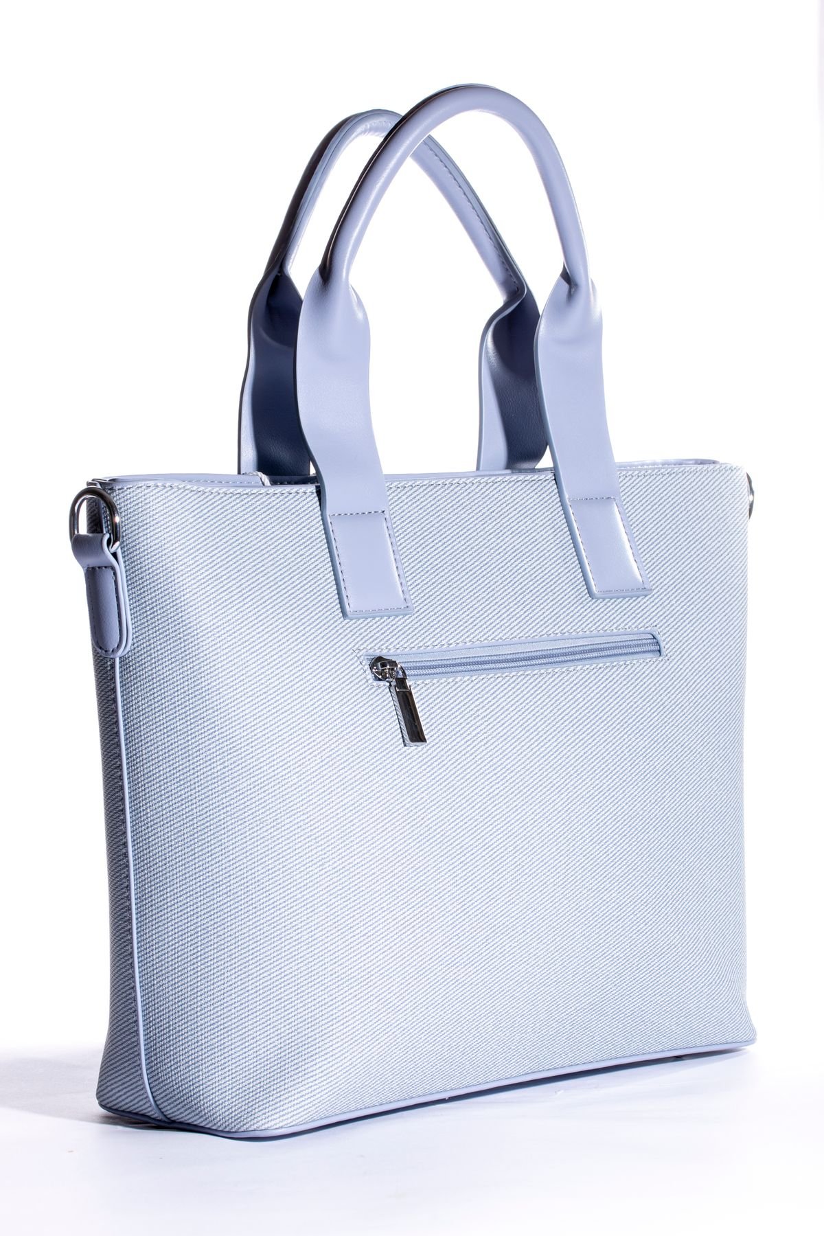 Louis Vuitton Light Blue Leather Tote