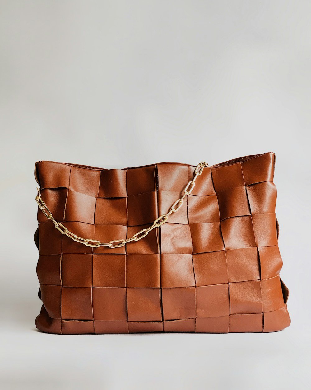 Bottega Veneta Woven Leather Chain Tote