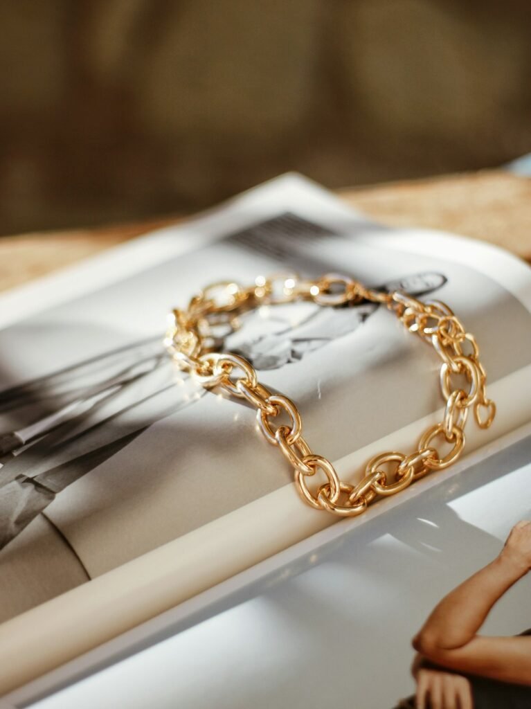 Chanel Gold Chain-Link Bracelet