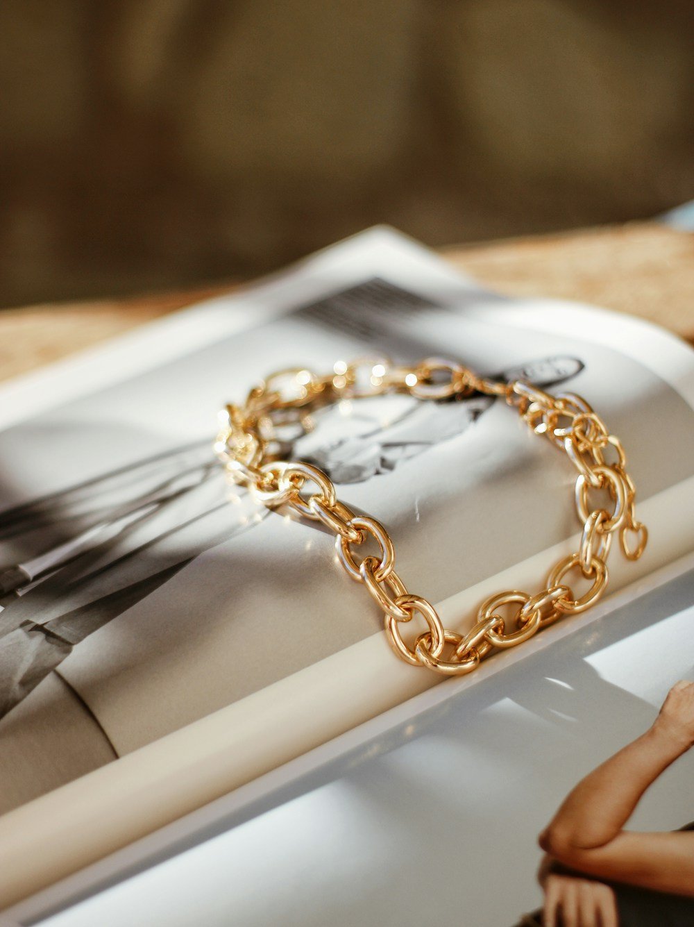 Chanel Gold Chain-Link Bracelet