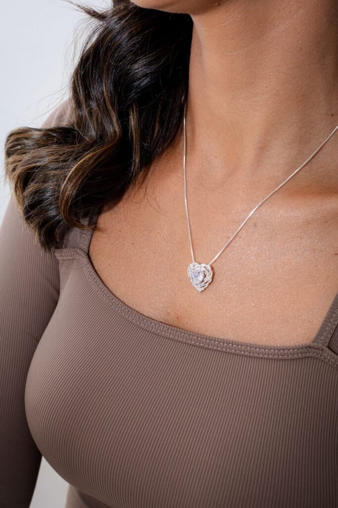 Tiffany Silver Heart Pendant Necklace